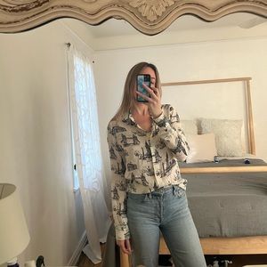 reformation button down